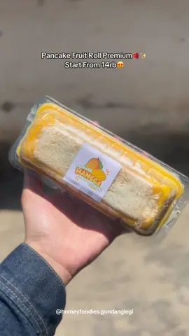 cocok buat cuaca Malang yg lagi panas panasnyaa🤤🤩 #homeyfoodiesgondanglegi #durianroll #pancakerolldurian #kulinergondanglegi #gondanglegi 