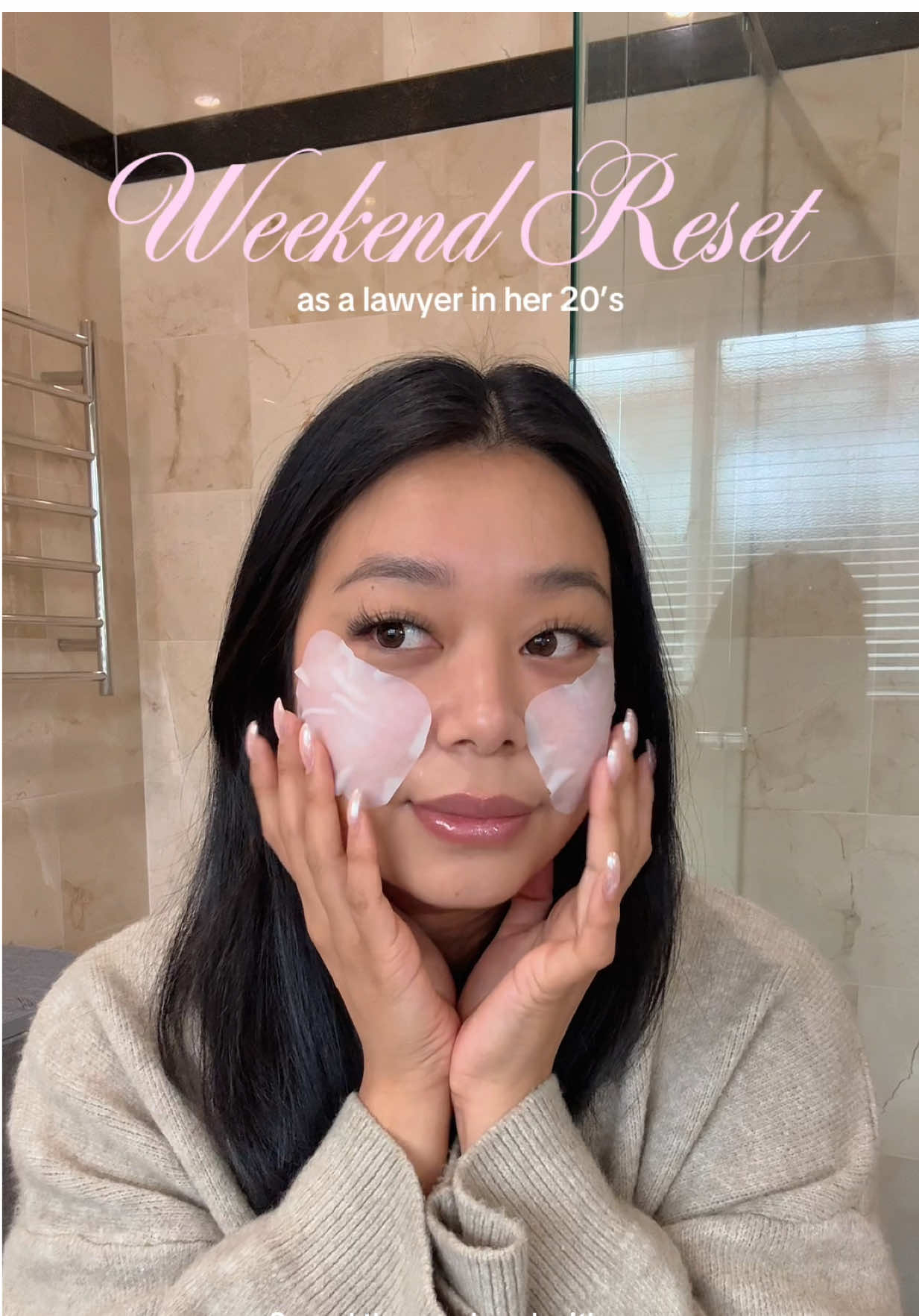 Let’s reset our skin together before we tackle the week ahead of us 🤍 thank god for @MEDIHEAL Global and their toner pads and eye patches - really helping me look put together every week 🫶🏼 [GIFTED products] #weekendreset #mediheal #koreanskincare #collageneyepatch #retinolskincare 