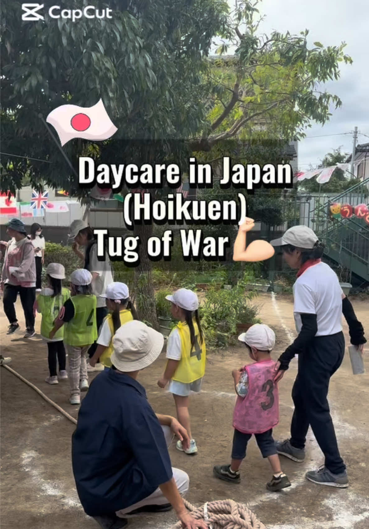 Lets go! RED vs WHITE. Hoikuen Tug of War💪🏻#filipinoinjapan #hoikuen #daycare #undokai🇯🇵 #tugofwar 