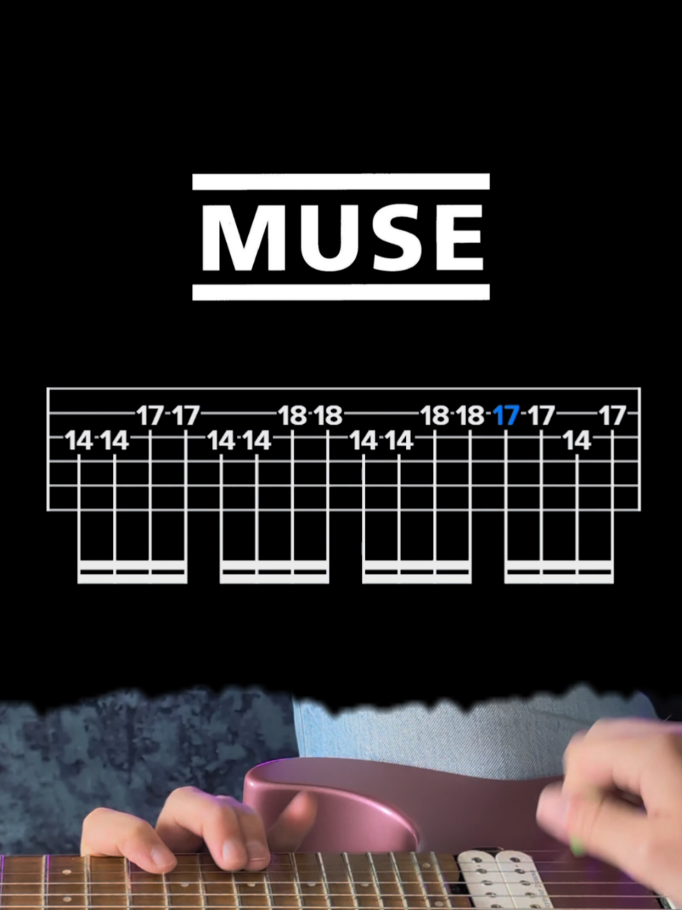 This iconic solo requires finger stretching ! Hysteria - Muse #guitartutorial #guitartabs #guitarsolo #muse #easyguitar 