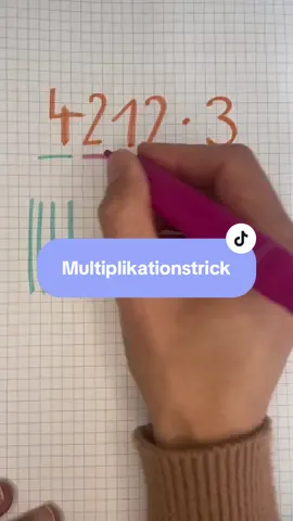 ⚡️Multiplikationstrick, der begeistert! So simple und so faszinierend! Kennen deine Schüler*innen den Trick schon? #mathe #hack #multiplikation #EduTok #conritmo 