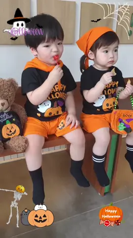 Bộ cộc đồ Halloween cho bé từ 9 đến 20kg cực yêuu#beyeuoii #quanaotreem #bohalloweenchobe #halloweenchobe 