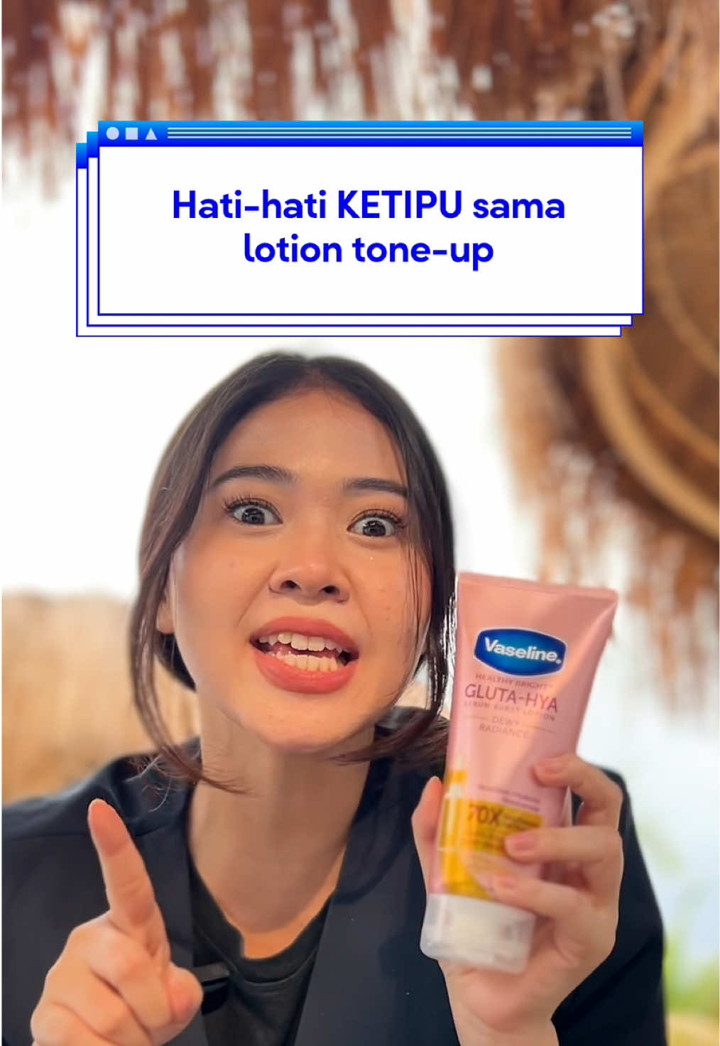 Lotion tone up yang bikin abu? Big no. Vaseline Gluta hya dewy radiant bantu cerahin kulit, gak bikin zonk!  Selamatkan kulitmu dari efek keabu-abuan checkout now!🤩 #vaseline #vaselineglutahya #vaselineid #vaselineindonesia 