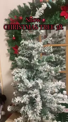 Naghanap ako ng snow Christmas tree na malago kahit 3ft lang . Perfect sa mga small space lang . Order ma habang mura pa ☺️#snowflakeschristmastree #minichristmastree #christmastree3ft  #christmastreedecor #snowchristmastree 