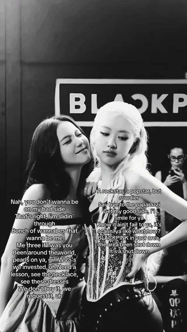 Jisoo&Rosie #rap #shotdown 