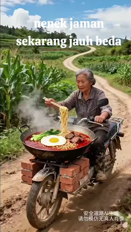 nenek jaman sekarang #ai #fyp #makananviral #makanan #mi 