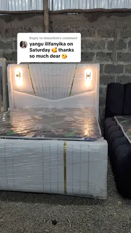 Replying to @mmoritoh  5x6 bed with lights 35,000 mattress 13k  07.91.33.87.86  #furniture #bedroom #homedecor #fyp #viralvideos 