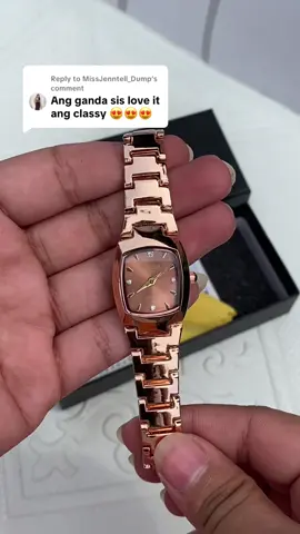 Replying to @MissJenntell_Dump classy rose gold watch for women 😍✨ #orusswatch #orusswatchforwomen #rosegoldwatch #squarewatch #smalldialwatch 