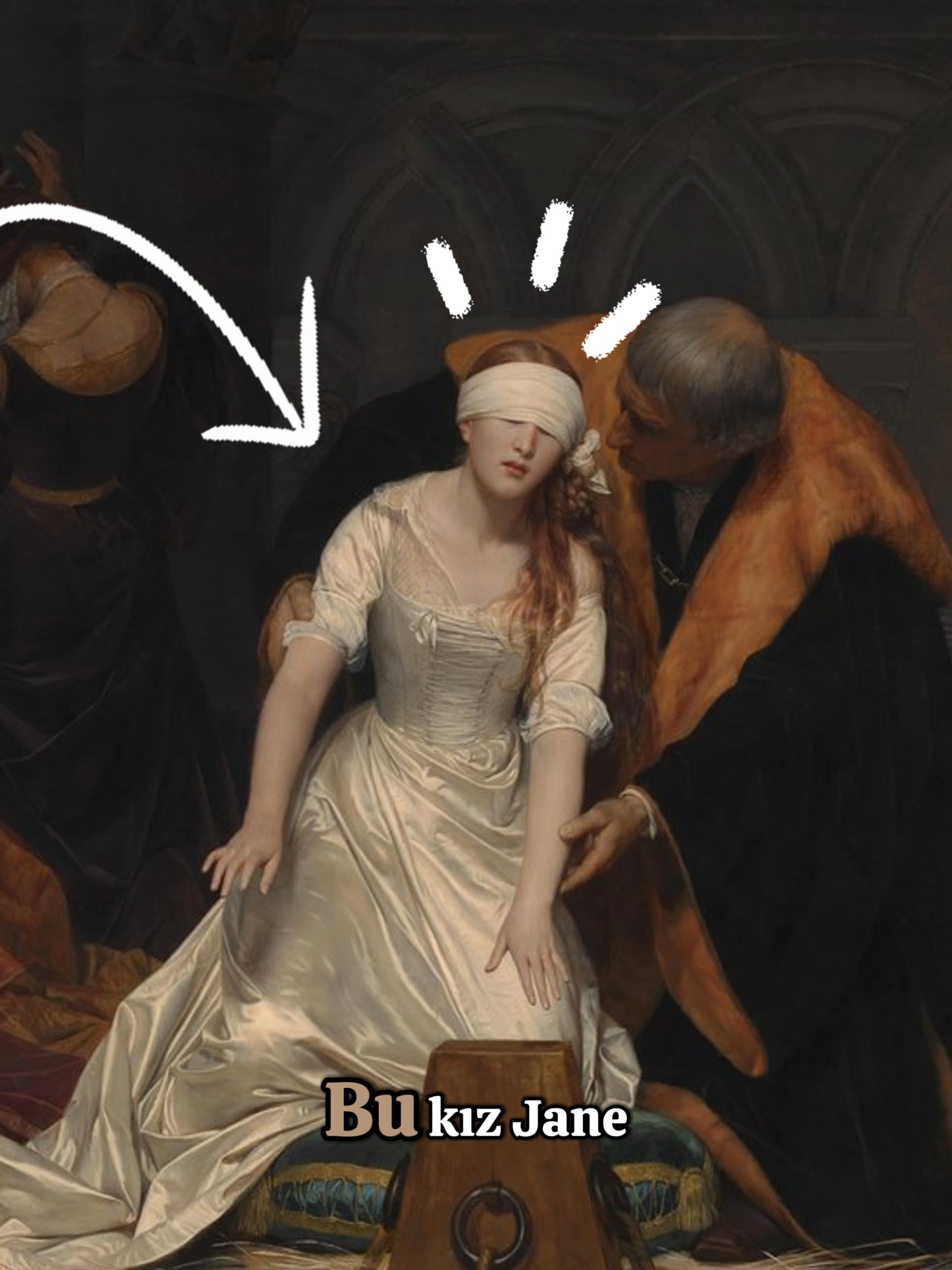 ''The Exacution Of Lady Jane Grey'' Eserinde Leydi Jane Grey'İn infazı konu almıştır. 16. Yüzyılda Katolik ve Ortadoks Çatışmasının arasında bir Protestan olarak ailesi tarafından başa getirilen Jane, Kanlı Mary'nin saraya girmesinin ardından idama mahkum edildi.. Suçsuz günahsız olan Jane'yi kişiyi 1833 yılında Paul Delaroche yapmıştır.. #resim #sanatyorumu #art #ressam #sanat #eser #sanatçı #resimcizmek #aşk #masumiyet #ölüm #sanattiktok #ortaçag #ronesans #bloodymary #Jane #grey #katolik #ortadoks #protestan