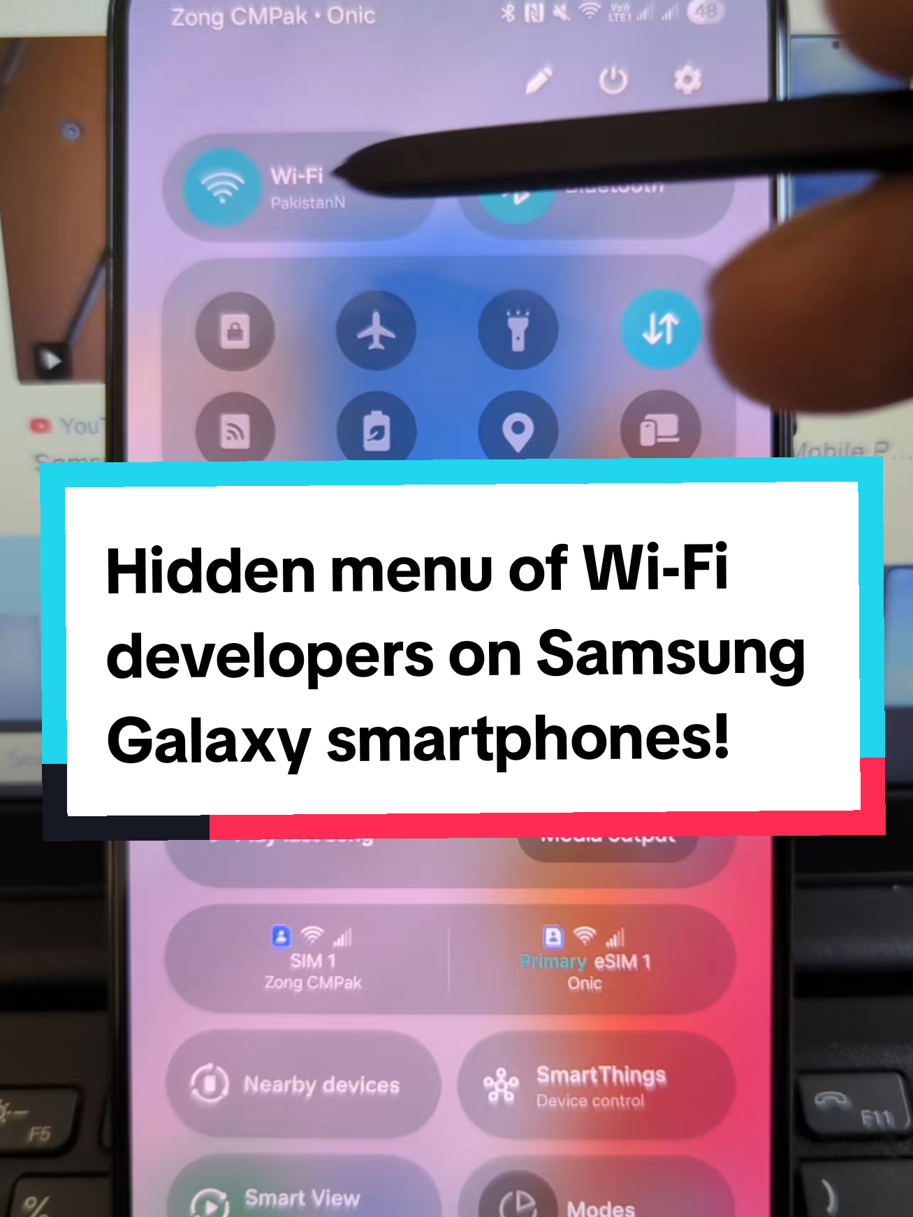 Hidden menu of Wi-Fi developers on Samsung Galaxy smartphones! #samsung #wifi #developers #secret #tipsandtricks 