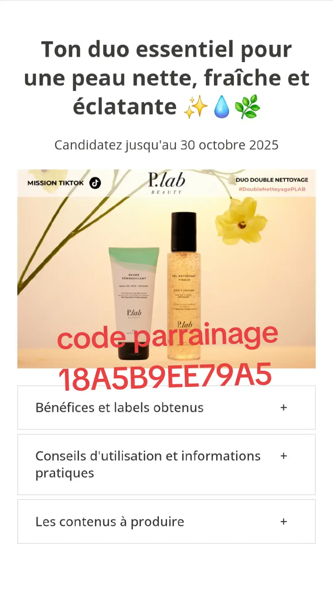 🌸testez un Baume démaquillant et  un gel nettoyant🌸    #plabbeauty  #test  #cosmetiquenaturel 