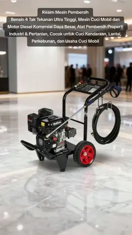 Reaim Mesin Pembersih Bensin 4 Tak Tekanan Ultra Tinggi, Mesin Cuci Mobil dan Motor Diesel Komersial Daya Besar, Alat Pembersih Properti Industri & Pertanian, Cocok untuk Cuci Kendaraan, Lantai, Perkebunan, dan Usaha Cuci Mobil #MesinCuciMobil #AlatCuciMotor #JetCleanerTekananTinggi 