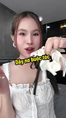 Dây nơ buộc tóc xinh xỉu #daynobuoctoc #daybuoctoc #daybuoctocno 