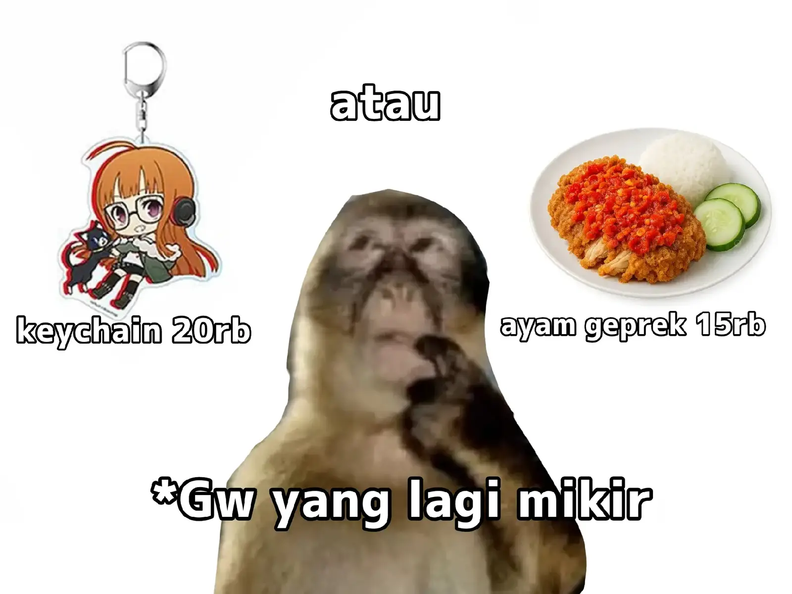 #keychain #emuotori #hutao #ayamgeprek  #fyp 