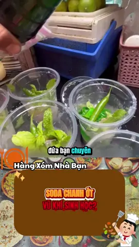 Pha bằng nước sông Hằng, thêm ớt xanh và niềm tin – ly nước chỉ dành cho kẻ muốn giác ngộ gấp! #hangxomnhaban #theanh28 #amthuc #ando #streetfood 