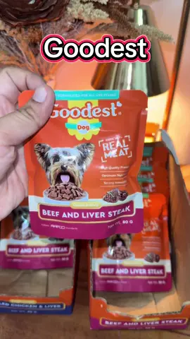 6 packs Goodest Wet Dog Food Beef and Liver steak 80g #goodestdog #goodestwetdogfood #beefandliversteakwetdoogfood #dogessentials #dogfoodtravelpack 