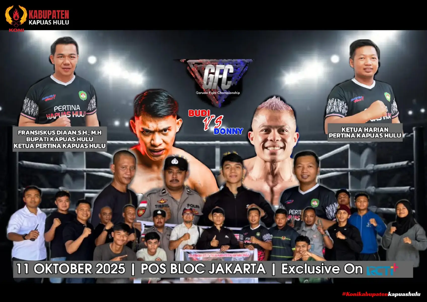 Minggu 05 Oktober 2025 Kabid Dinas Kepemudaan, Olahraga, dan Pariwisata (DISPORAPAR) Kabupaten Kapuas Hulu Bpk. Deby Pebrufianto bersama anggota Binpres Komite Olahraga Nasional Indonesia (KONI) Kabupaten Kapuas Hulu mewakili ketua KONI Kapuas Hulu hadiri keberangkatan atlet Persatuan Tinju Amatir Indonesia (PERTINA) Kapuas Hulu An. @fx_budyanto dalam rangka mengikuti Garudo Fight Championship (GFC) Jakarta 11 Oktober 2025. Bupati Kapuas Hulu Bpk. Fransiskus Diaan @bang_sis.7 selaku Ketua Umum Persatuan Tinju Amatir Indonesia (PERTINA) Cabang Kapuas Hulu dan Bpk. Anwar Sanusi selaku Ketua KONI Kabupaten Kapuas Hulu sangat mengapresiasi dan selalu mensupport semua kegiatan olahraga yang ada di Kabupaten Kapuas Hulu.  Salam Olahraga !!!  Jaya, Jaya, Jaya.  #kapuashulu #koni #salamolahraga #beranda #fypシ゚ 