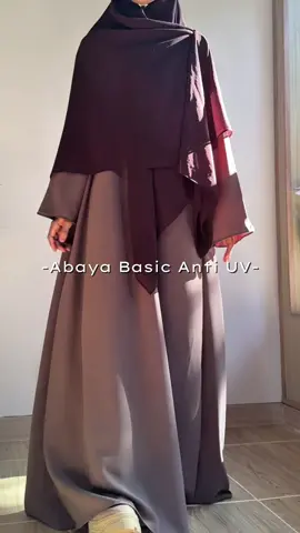 Outfit kajian pakai Abaya basic murah tapi bahannya sudah Anti UV jadi sangat adem banget ketika dipakai.  #abaya #abayastyle #abayamurah 
