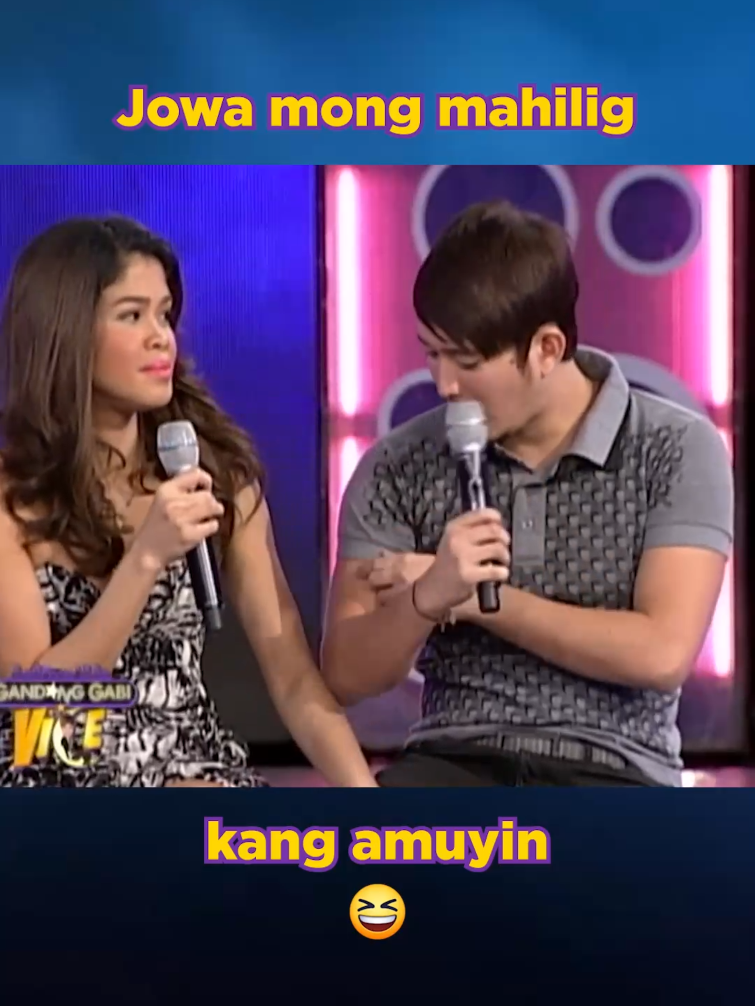 May certain pheromones na kuhang kuha ka eh. #KapamilyaRelate #GGV #GandangGabiVice #MelaiCantiveros #JasonFrancisco