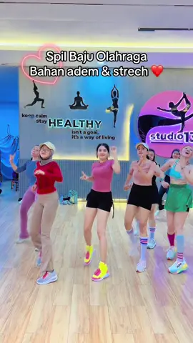 Baju Olahraga bahan nya adem dan strech, banyak pilihan warna dan ukuran 🥰 #outfitolahraga #outfitzumba #zumbadance #aerodance 