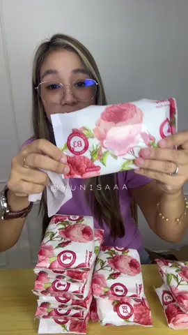 Munafie Niacinamide Wipes, Rose Scented, 40sheets per pack. 10packs per bundle, FDA Approved