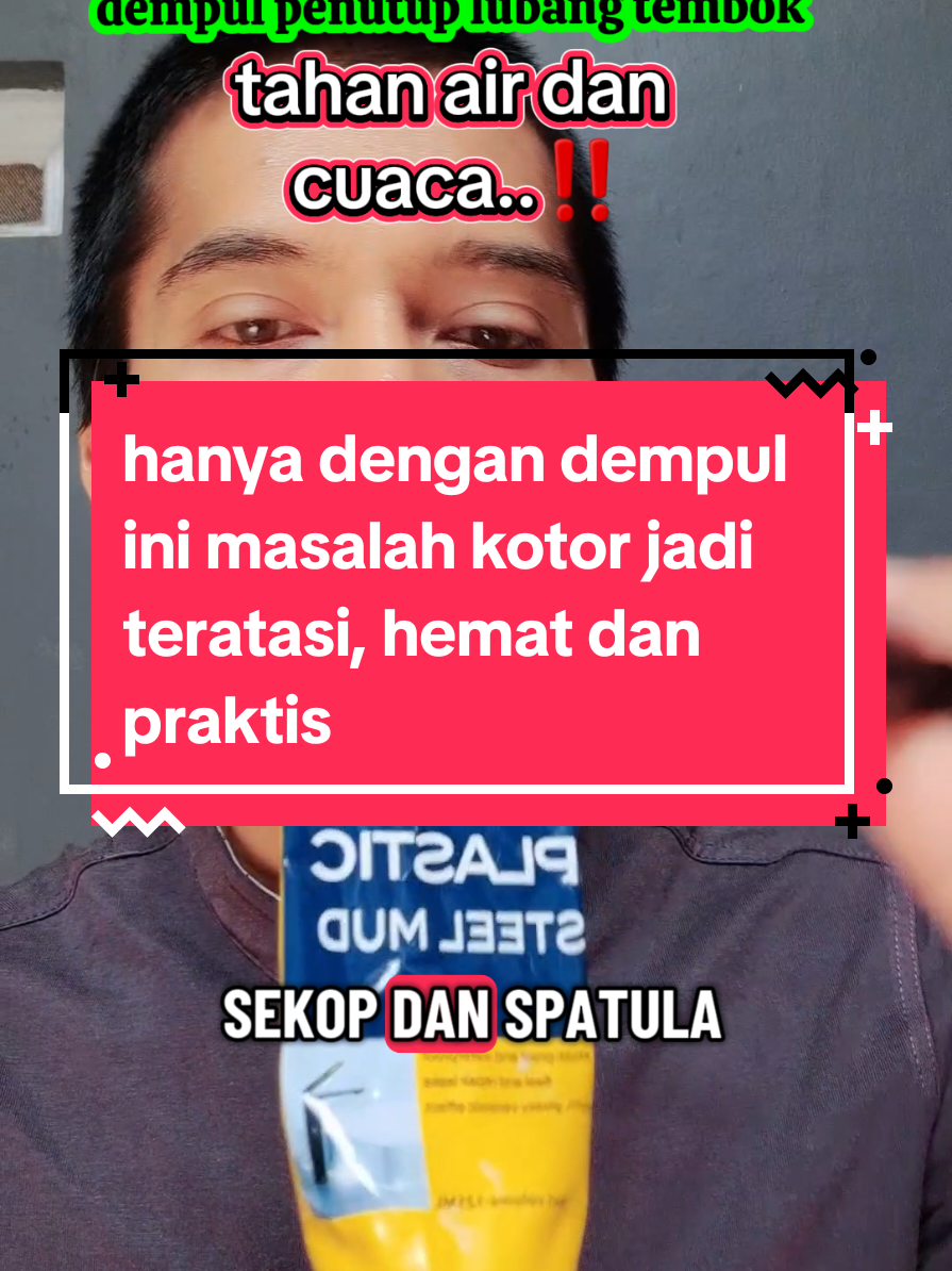 AMBIL PROMO‼️ dempul penutup lubang tembok tahan air dan cuaca #steelmud #dempultembok #mendempol #dempul #penutuplubang 