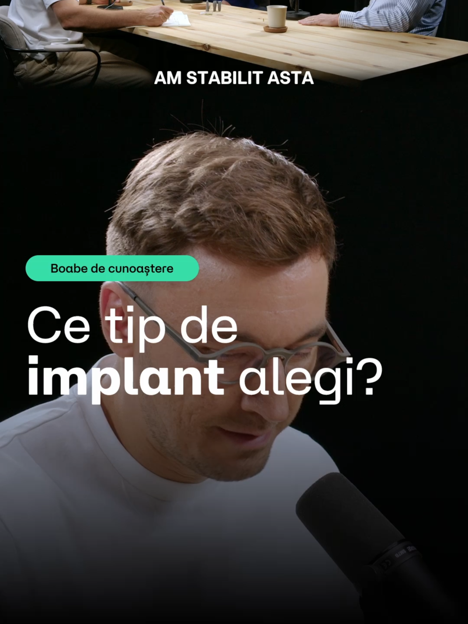 Nu toate implanturile sunt la fel. Alegerea unui implant potrivit depinde de nevoile fiecărui pacient, iar asta se decide împreună cu medicul. Tu știai asta? 🦷👨🏼‍⚕️ Vezi podcastul integral #BoabeDeCunoastere -Implant dentar la orice vârstă, cu Dr. Lucian Bliorț și Dr. Victor Toma, pe canalul meu de YouTube. Material susținut de DentoCare