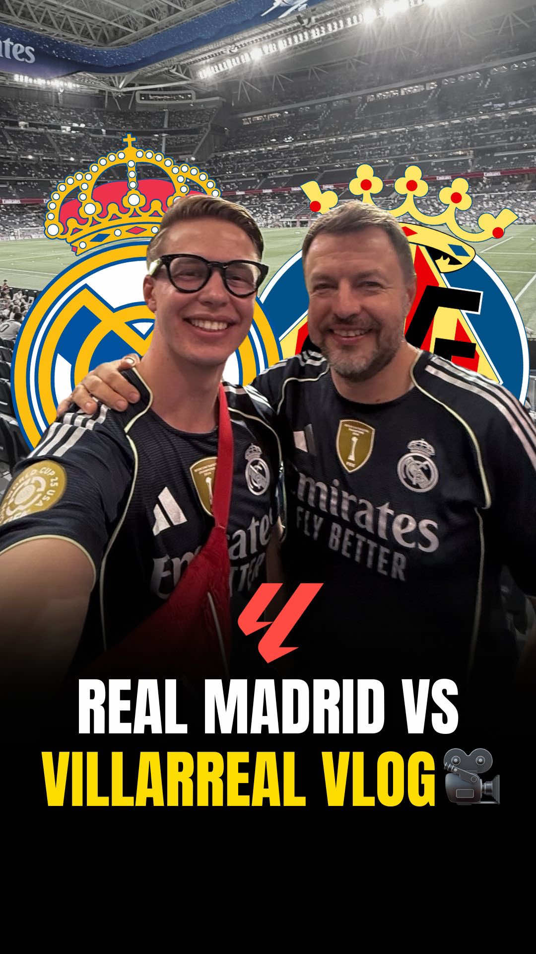 🎥 GAME VLOG: Real Madrid vs Villarreal  🏷️ - #realmadrid #madridistas #realmadridfans #vinijr #laliga  