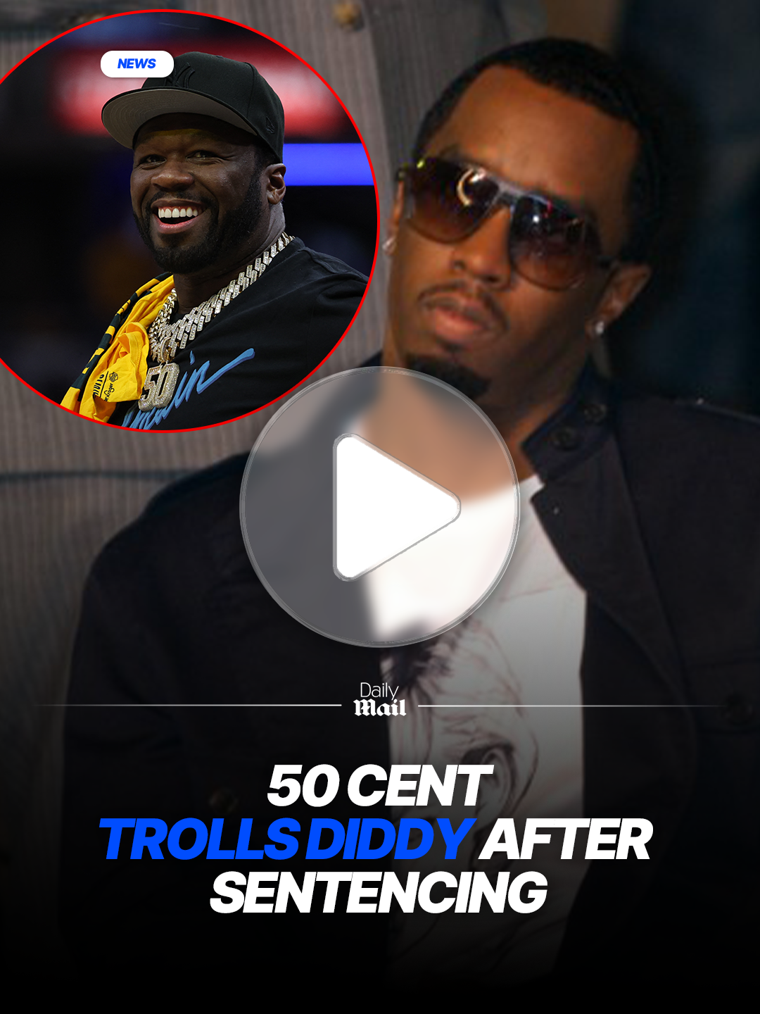 50 Cent trolled Diddy again and said he wouldn't make it to an event he booked before the rapper received a four-year sentence for prostitution offenses. Sean 'Diddy' Combs, 55, was ordered to serve 50 months in prison and slapped with a fine of $500,000 by Judge Arun Subramanian on Friday.  Following his time in prison, the judge sentenced Combs to another five years of supervised release. #diddy #50cent #joke#sentence #prison