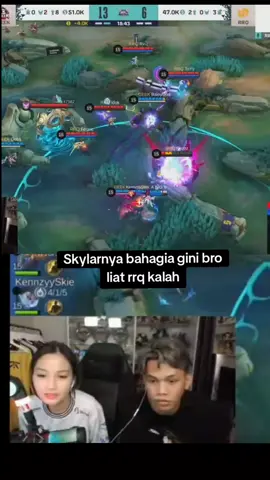 Skylar happy bangat rrq kalah #mlbb 