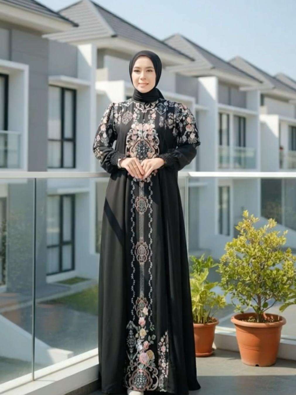 “Gaya elegan yang siap bikin semua mata tertuju padamu 💃✨ Geisha Dress — bahan Sabrina Anti UV mix Tiffany, nyaman, adem, dan kelihatan mewah banget! Kapan lagi dapet dress sekeren ini dengan harga bersahabat 😍 Klik keranjang kuning sekarang sebelum kehabisan ya, teh~ 💐🛍️” #GeishaDress #GamisElegan #GamisModern #FashionMuslimah #GamisBrukat 