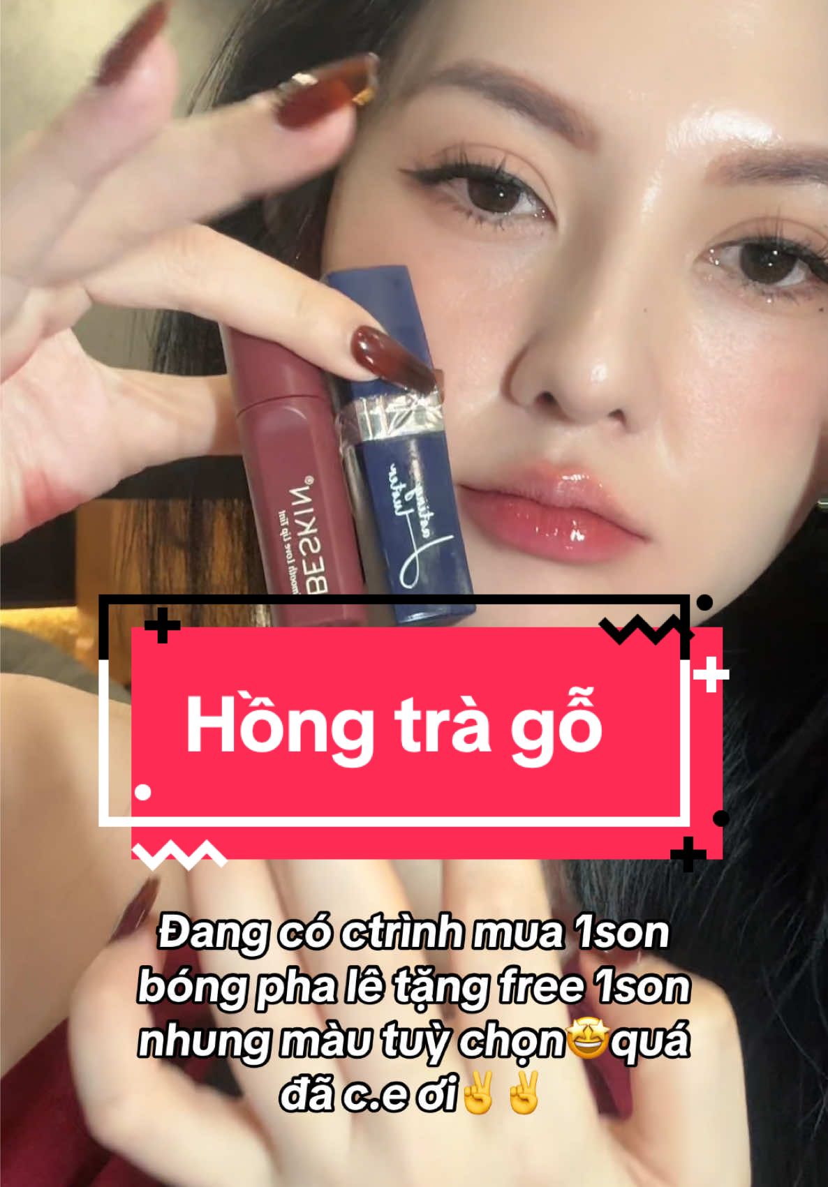 Đang có ctrình mua 1son  bóng pha lê tặng free 1son  nhung màu tuỳ chọn, quá  đã c.e ơi #beskinvietnam #sonbeskin #beskin #totuyettram #totuyettrambeskin 