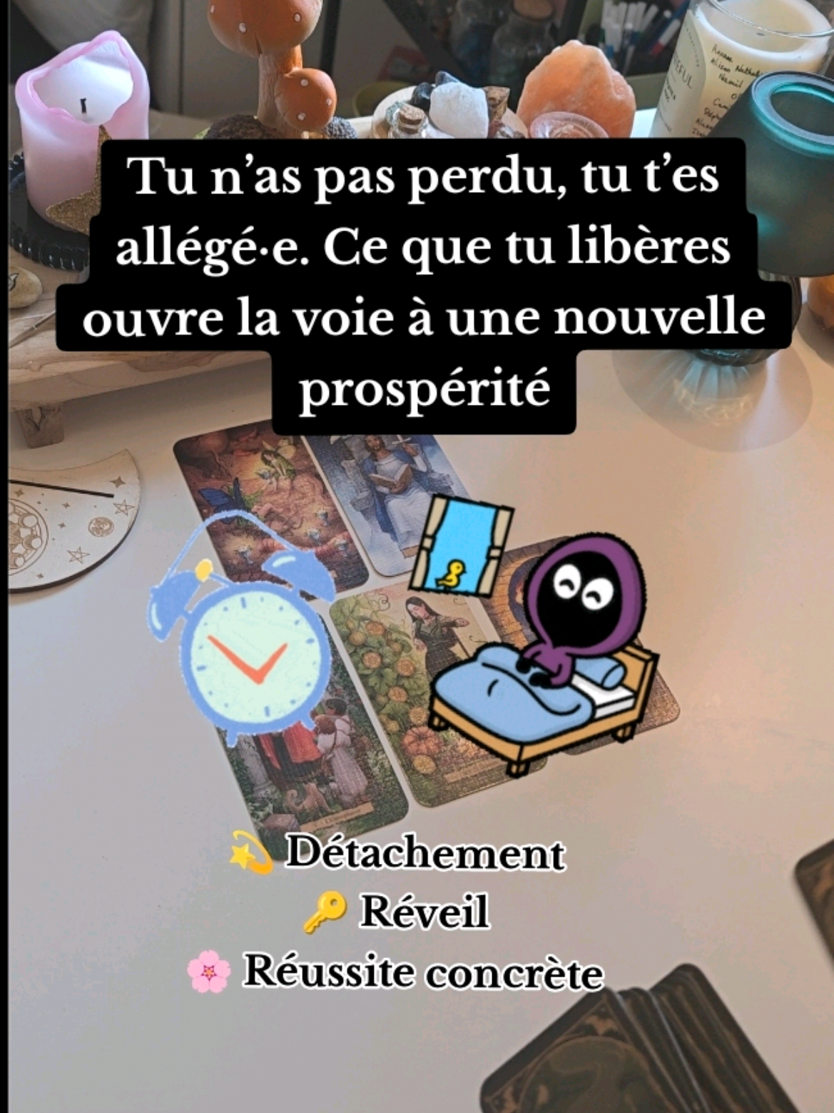 ✨ Cette guidance résonne pour toi ? 🔮 Pour une guidance privée, le lien est disponible dans la bio pour réserver ton rendez-vous 🕊️ 🆕 Retrouve mes guidances écrites sur Instagram @cartesetmagieoff 🃏💫 #cartomancie #voyance #guidance #guidancedujour 