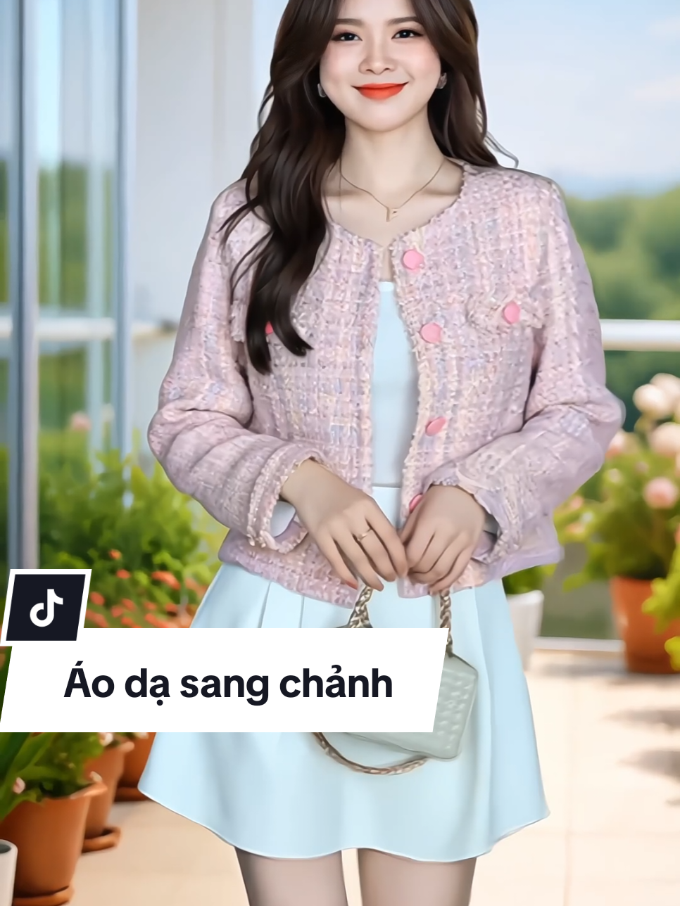 Áo dạ tweed dáng ngắn tiểu thư sang chảnh thanh lịch nhẹ nhàng cho chị em #aodanu #aokhoacda #aodaxinh #aodasangchanh #xuhuong 