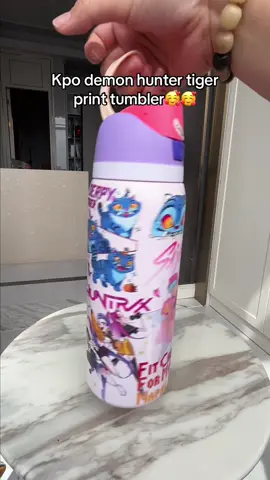 Kpo demon hunter tiger print tumblers #tumbler #bottle #kpopdemonhunters #cup #spotlightfinds #tiktokshop #tiktokshopfalldealsforyou 