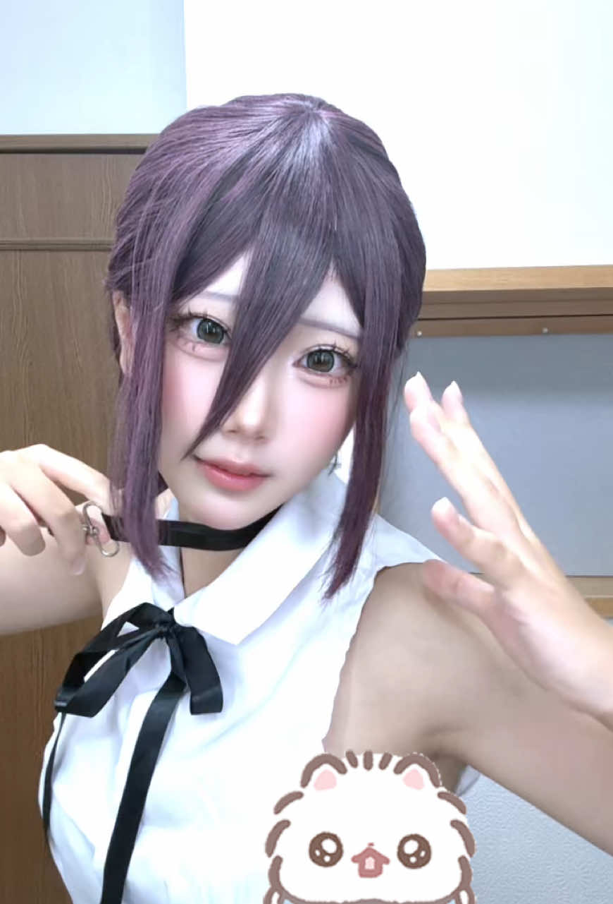普通に自認レゼとマキマ なんかレぜ好評でうれちいたん( ^꒳^ ) #中学生レイヤー #チェンソーマンコスプレ #レゼコスプレ #コスプレ 