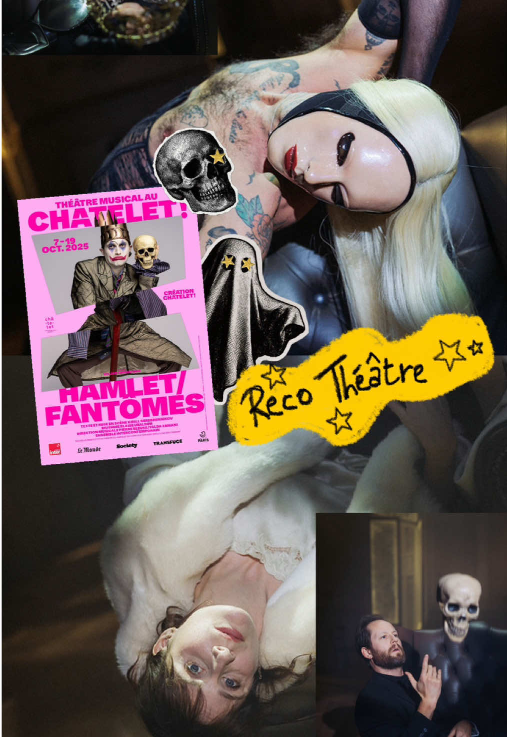 👩‍🏫Peut-on faire dire n'importe quoi à un classique ?  • Collaboration commerciale rémunérée feat @Théâtre du Châtelet •  Hamlet/Fantômes est à découvrir au Théâtre du Châtelet du 7 au 19 octobre, on s'y voit ?   Crédits photo : © Frol Podlesnyi pour le Théâtre du Châtelet  🖼️ Portrait Chandos - John Taylor (1611)  tags : #fyp #pourtoi #culture #theatre #hamlet 