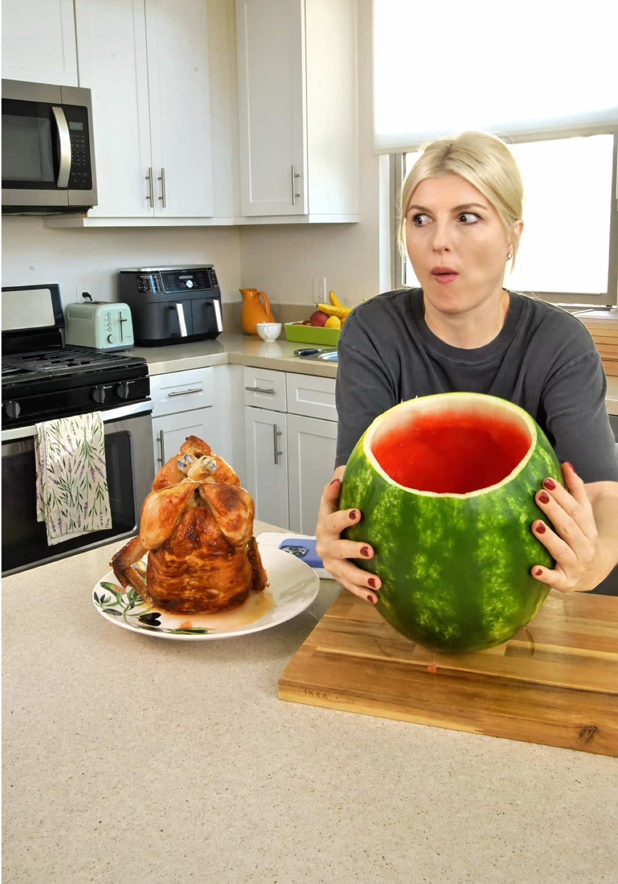 She didn’t expect him to show up 🤯🤦‍♀️ #comedy #food #funnyfamily #funnyvideos #humor 