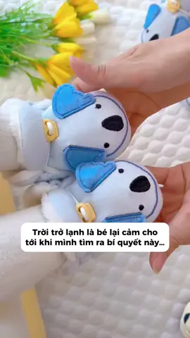 Trời trở lạnh là bé lại cảm cho tớu khi mình tìm ra bí quyết này... #giaychobe #tresosinh #viral #xuhuong