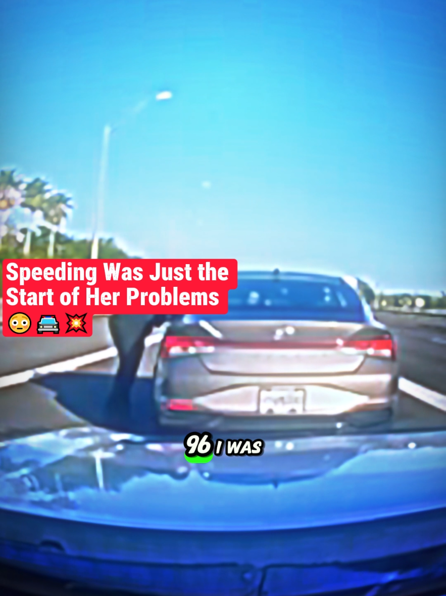 Speeding Was Just the Start of Her Problems 😳🚔💥#cops #copsoftiktok #foryou #bodycam #police