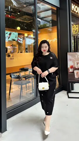 Đầm choàng vai nữ bigsize 60kg đến 98kg #dambigsize #aobigsize #setbigsize #tiktokvideo #tiktokshop 