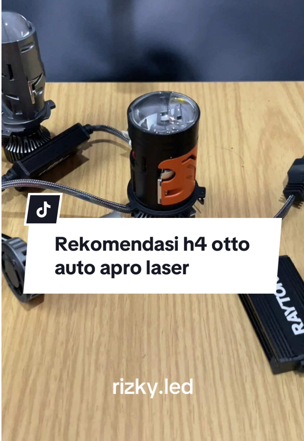 Lampu utama bi led h4 dari otto auto apro laser  #soketh4 #h4 #ottoauto 