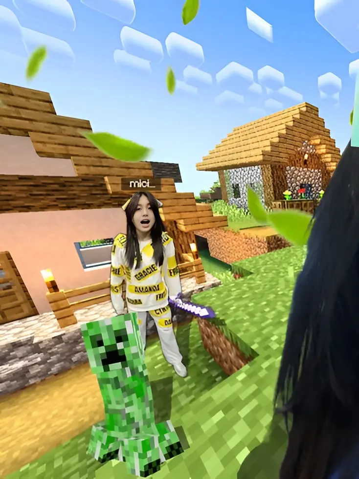 Minecraft version 🫶#marsha #marshajkt48 #marshalenathea #fyp #fypage #4u 