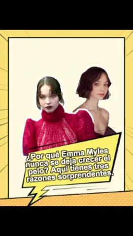 ¿Por qué Emma Myles nunca se deja crecer el pelo? Aquí tienes tres razones sorprendentes.#celebrity #us #hollywood #emmamyers #wensday .