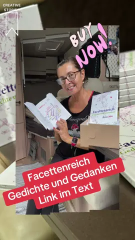 Eigenwerbung. In diesem kleinen Buch steckt viel Herz 💜 , Zeit 🕖 und Rosas Worte 😀, die sonst nur in Notizbüchern oder Posts landen. Vielleicht begleiten euch Rosas Worte auch schon bald unterwegs. Wir würden uns sehr freuen. ❤️ Die Gedichte verbinden Tiefe und Leichtigkeit, Lachen und leise Momente. https://tinyurl.com/45fmtnkh #tiktok #viral #books #poetry #camping
