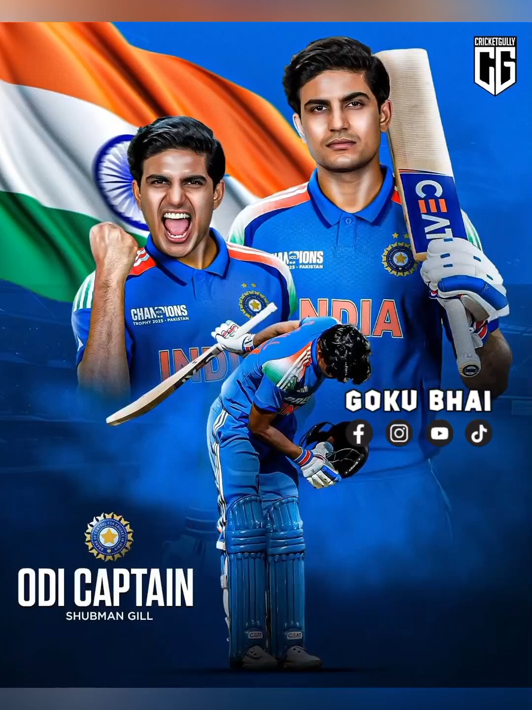 Sbubman Gill New ODi Captain🤣🔔 #shubmangill #babarazam #rohitsharma #viratkohli #pakvsind #gokubhai