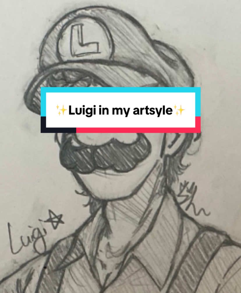 Replying to @TEETLEZ  I hope u like it!✨ (I think it’s my art style… why does he look so…. nice in a different way…🥹) #immadrawonmysketchbook #draw #luigi #myartstyle #ohgodno 