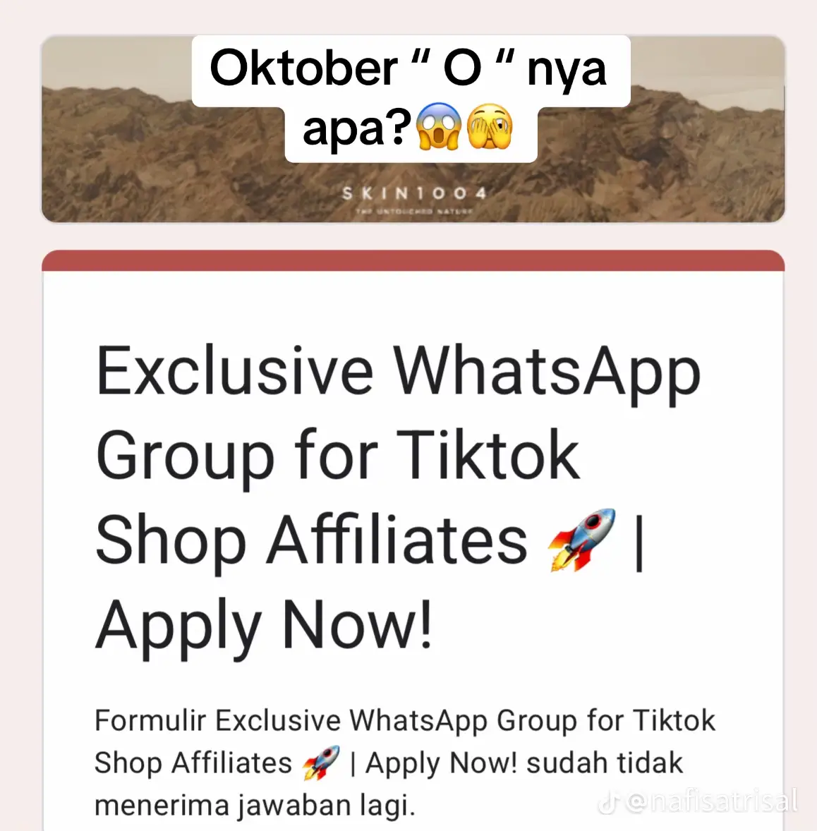 finally akun cimit ini di notice brand besar @skin1004_indonesia 🥹🫶🏻 taklupa terimakasih juga buat ka @nafisatrisal  🫶🏻🫶🏻 #skin1004 #skin1004indonesia #skin1004id #affiliate 