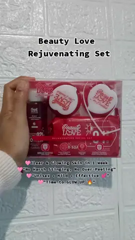 Start your glow-up journey with Beauty Love Rejuvenating Set! Mild peeling, no harsh feeling, visible results in 1 week! #BeautyLove #SkincareSet #RejuvenatingSet #GlowingSkin #ClearSkinGoals 