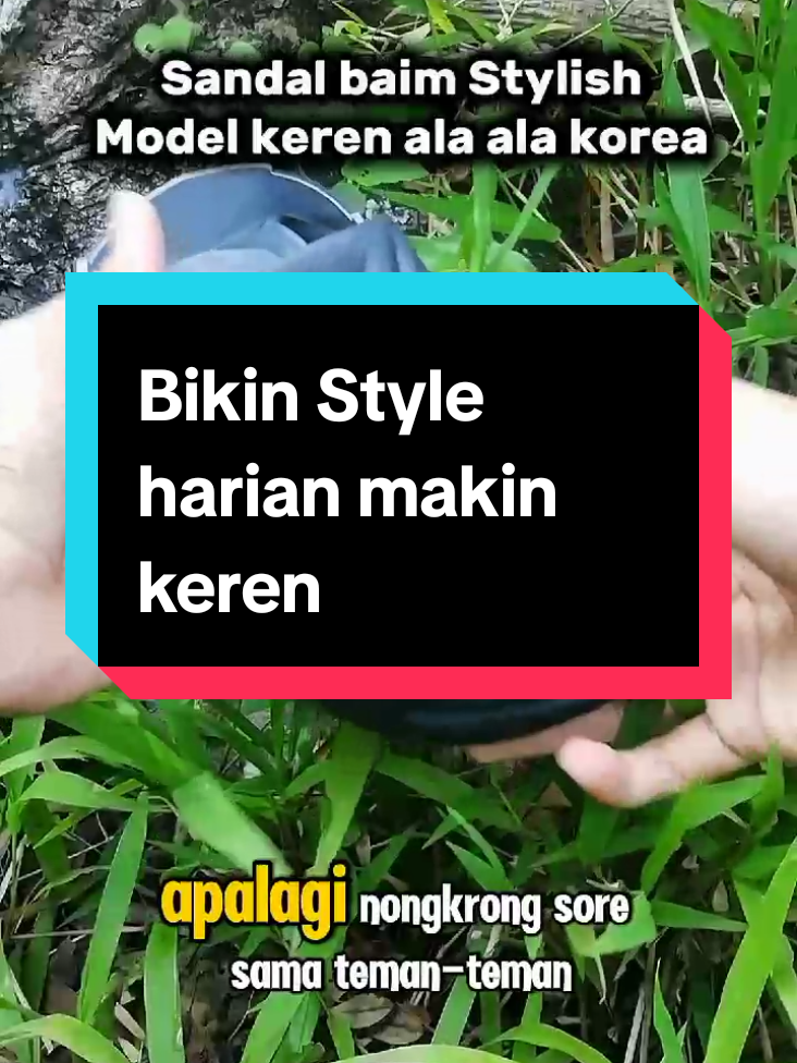 D.I.Y Sepatu Sandal pria premium korean style #sepatusandal #sandalbaim #sandalkeren 